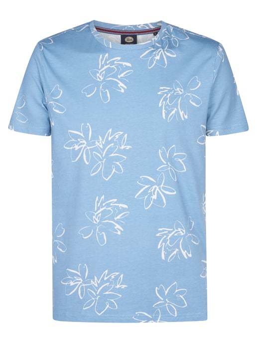 Petrol Industries - Heren T-shirt met all-over print Grafito - Blauw - Image 1