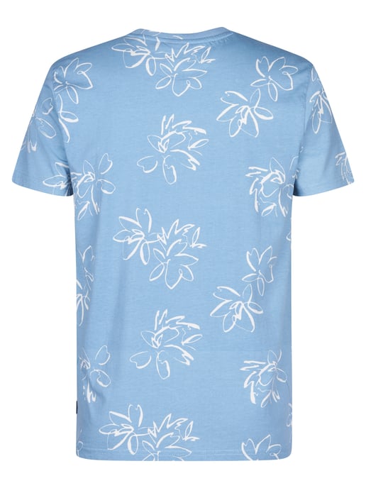 Petrol Industries - Heren T-shirt met all-over print Grafito - Blauw - Image 2