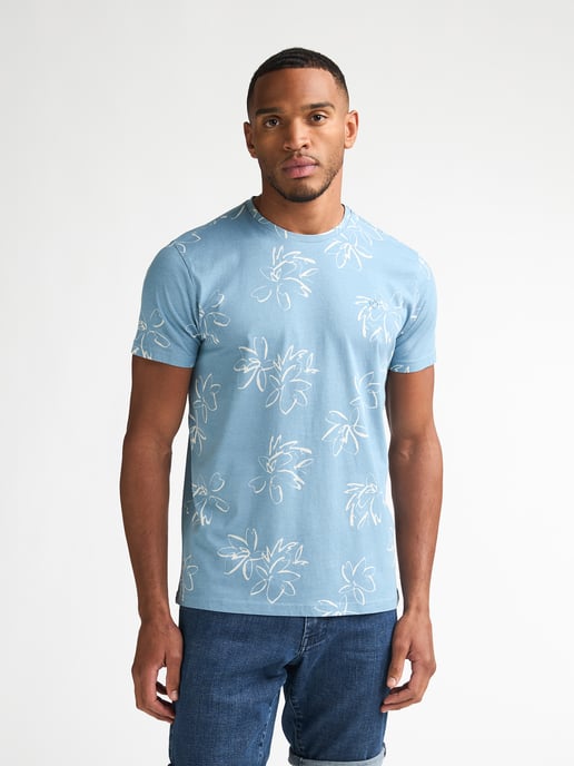Petrol Industries - Heren T-shirt met all-over print Grafito - Blauw - Image 3