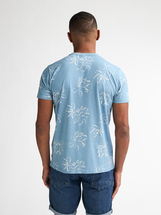 Petrol Industries - Heren T-shirt met all-over print Grafito - Blauw - Image 4