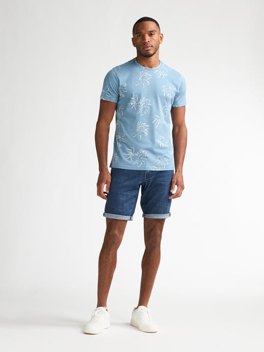 Petrol Industries - Heren T-shirt met all-over print Grafito - Blauw - Image 5