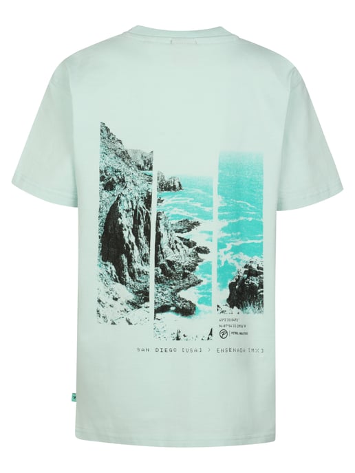 Petrol Industries - Jongens T-shirt met rugprint Desierto - Groen - Image 2