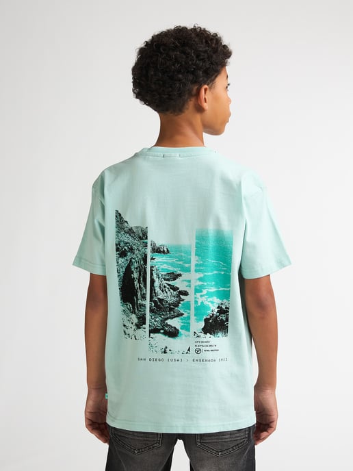 Petrol Industries - Jongens T-shirt met rugprint Desierto - Groen - Image 4