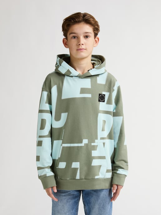 Petrol Industries - Jongens Hoodie met all-over print Laguna - Groen - Image 3