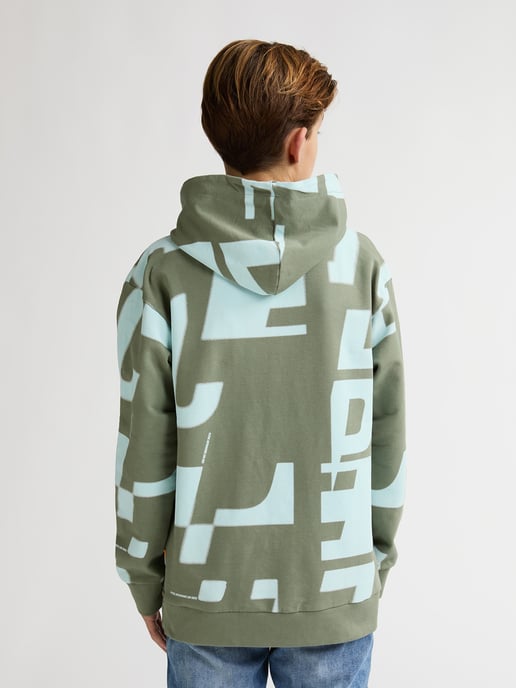 Petrol Industries - Jongens Hoodie met all-over print Laguna - Groen - Image 4