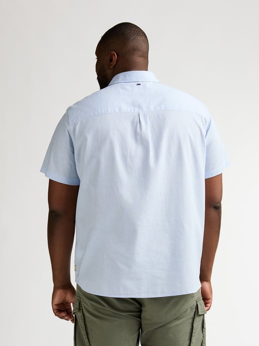 Petrol Industries - Heren Plus Size Effen overhemd met korte mouwen Baja1000 - Blauw - Image 4