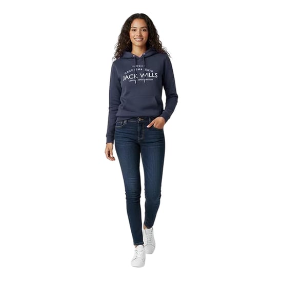 Jack Wills Hoodie met grafisch logo voor dames (Marine) - Image 1