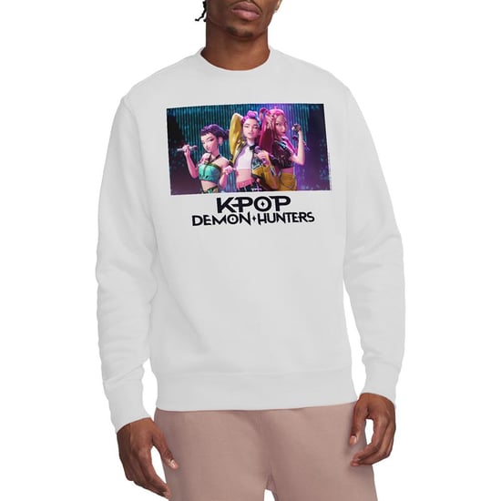 K-Pop Demon Hunters Unisex Volwassenen Huntrix Groep Zingen Sweatshirt (Wit) - Image 4