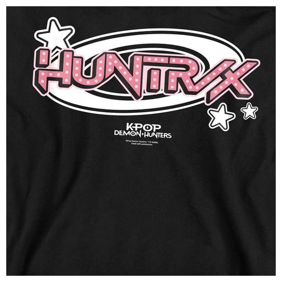 K-Pop Demon Hunters Unisex Volwassenen Huntrix Cirkel Logo Sweatshirt (Zwart) - Image 3