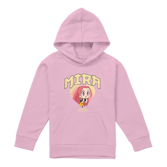 K-Pop Demon Hunters Kinder Huntrix Mira Collegiate Pullover Hoodie (Lichtroze) - Image 1