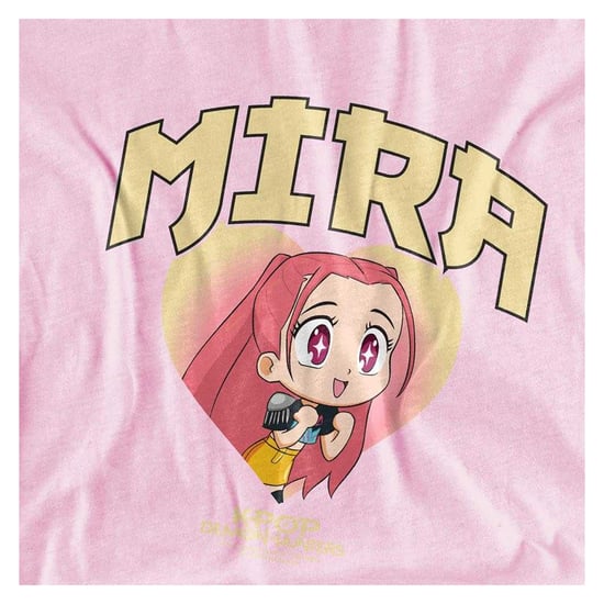 K-Pop Demon Hunters Kinder Huntrix Mira Collegiate Pullover Hoodie (Lichtroze) - Image 3