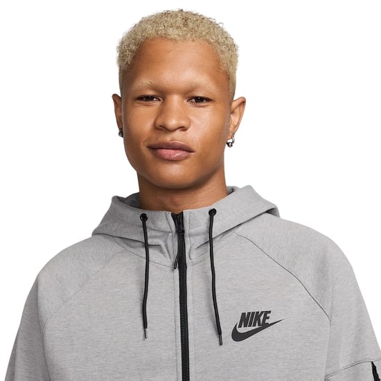 Nike Sportswear Tech Essentials Heren Hoodie Met Volledige Ritssluiting, Grijze Fleece - Image 5