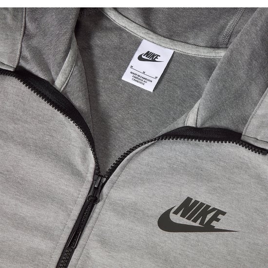 Nike Sportswear Tech Essentials Heren Hoodie Met Volledige Ritssluiting, Grijze Fleece - Image 6