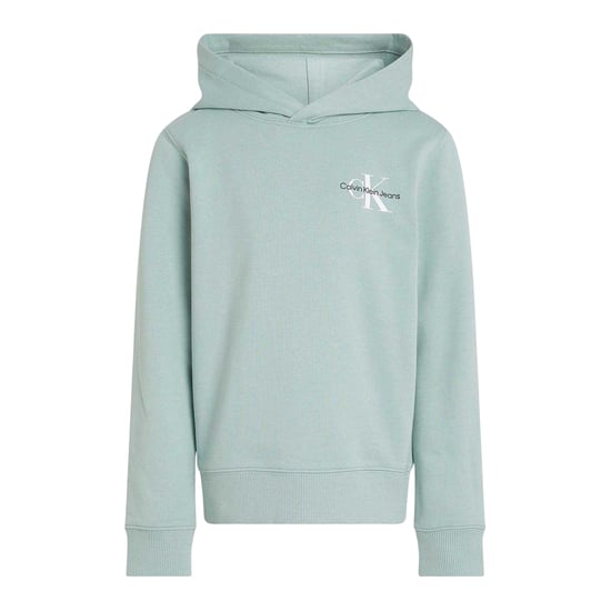 Calvin Klein Katoenen hoodie met capuchon voor kinderen (Groen) - Image 2