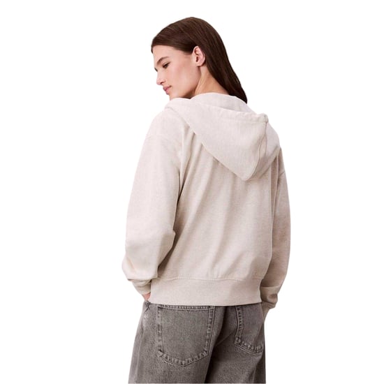 Calvin Klein Dames/Dames Full Zip Hoodie (Vanille Heide) - Image 3