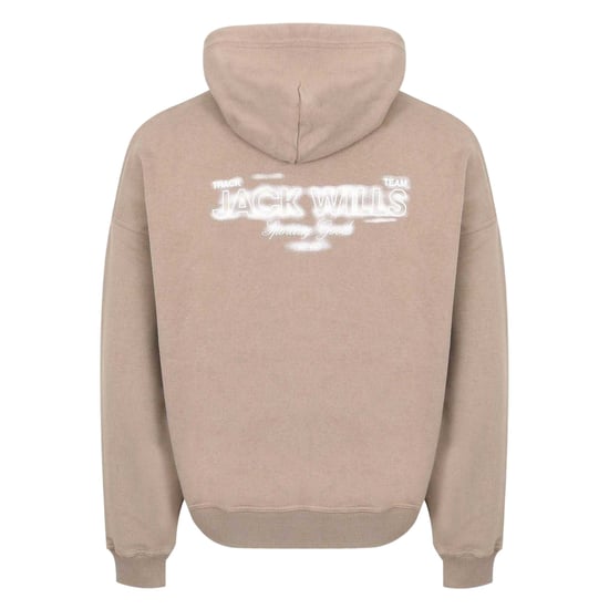 Jack Wills Hoodie met lange mouwen en opschrift voor heren (Fawn) - Image 2
