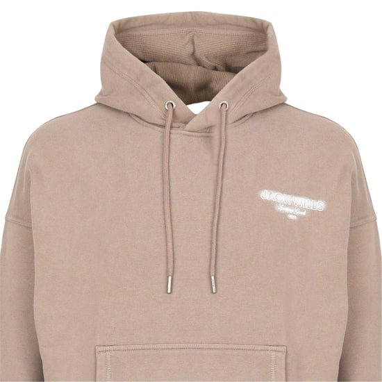 Jack Wills Hoodie met lange mouwen en opschrift voor heren (Fawn) - Image 3