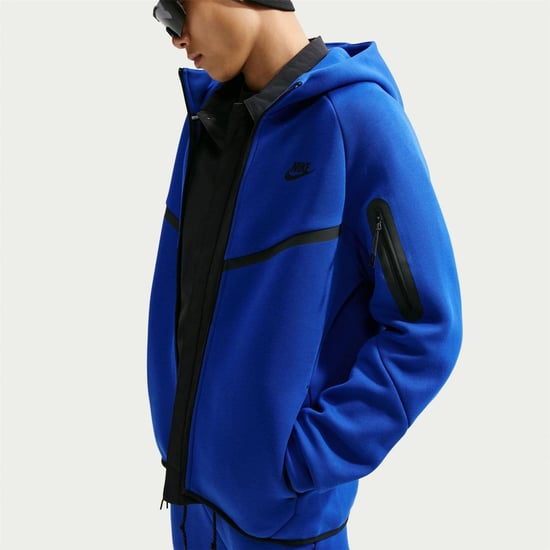 Nike Heren-hoodie met ritssluiting en chevronpatroon (Retro Koninklijk) - Image 3