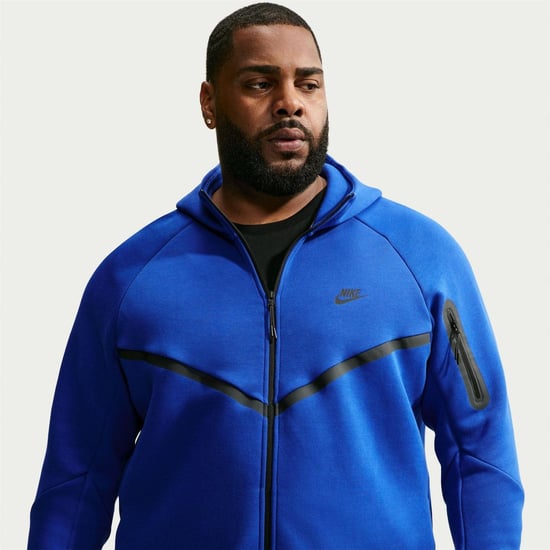 Nike Heren-hoodie met ritssluiting en chevronpatroon (Retro Koninklijk) - Image 4