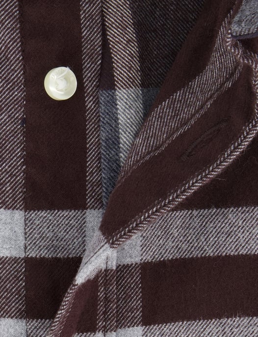 Casual overhemd Barbour tailored fit aubergine button-down boord - Image 4