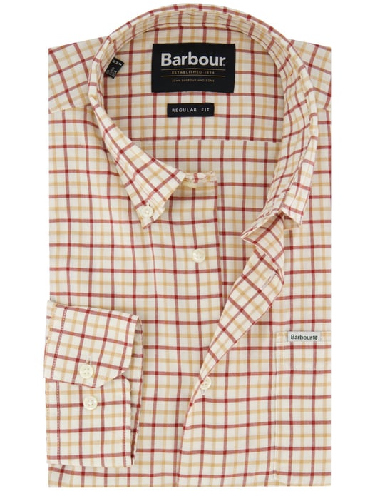 Casual overhemd Barbour regular fit rood katoen - Image 1