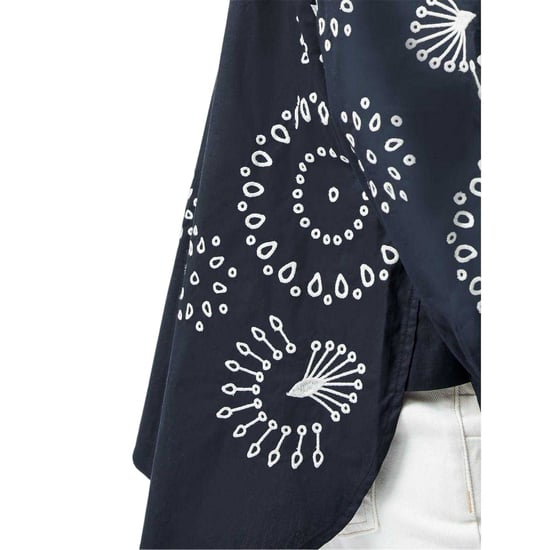 French Connection Dames/Dames Relaxed Fit Shirt Met Lange Mouwen (Zwart/Crème) - Image 4