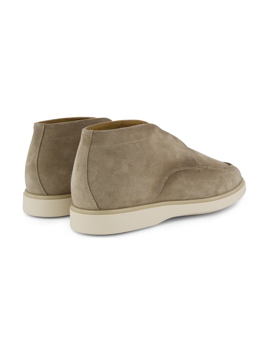 instappers hoog Giorgio suede met witte zool beige - Image 3