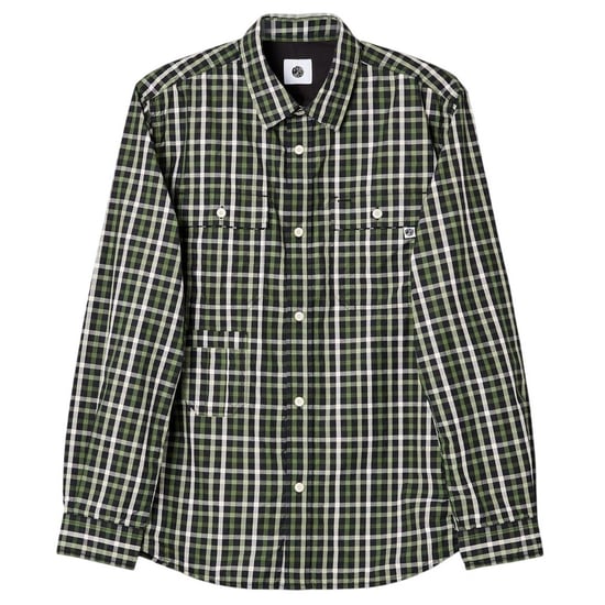 Pretty Green Herenoverhemd met Pelton-ruitjespatroon (Zwart) - Image 1