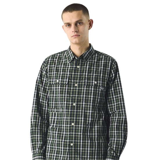 Pretty Green Herenoverhemd met Pelton-ruitjespatroon (Zwart) - Image 3