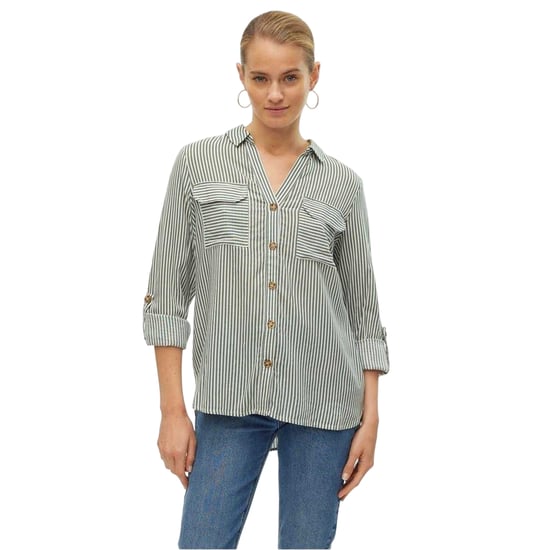 Vero Moda Dames-shirt met lange mouwen, standaardpasvorm (Laurierkrans) - Image 2
