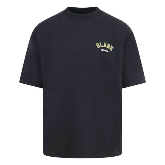 Blank Essentials Oversized T-shirt voor heren (College-stijl) (Zwart) - Image 1