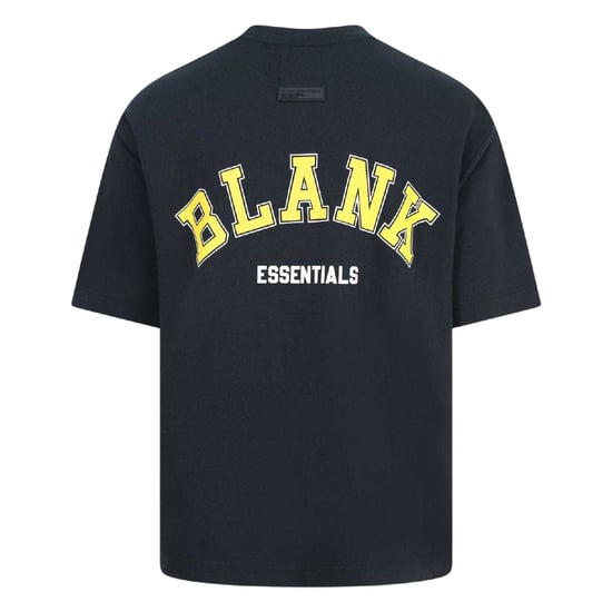 Blank Essentials Oversized T-shirt voor heren (College-stijl) (Zwart) - Image 2