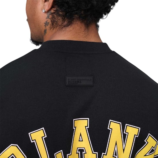 Blank Essentials Oversized T-shirt voor heren (College-stijl) (Zwart) - Image 3