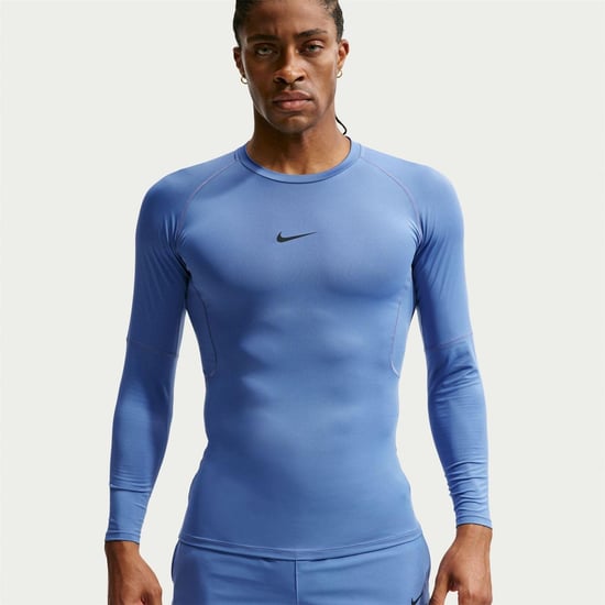 Nike Heren Pro Core T-shirt met lange mouwen (Indigo) - Image 2