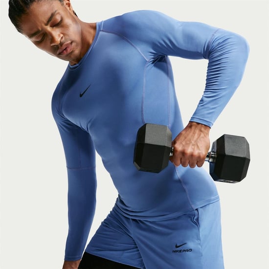 Nike Heren Pro Core T-shirt met lange mouwen (Indigo) - Image 4