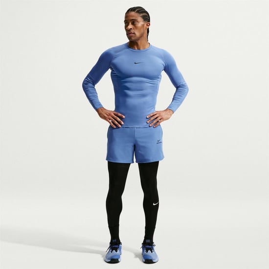 Nike Heren Pro Core T-shirt met lange mouwen (Indigo) - Image 5