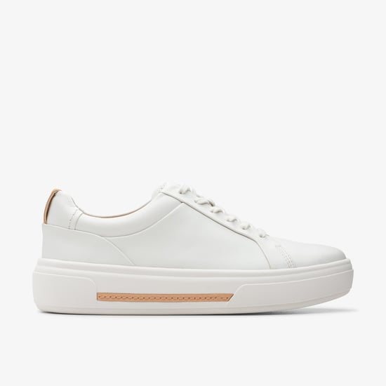Hollyhock Walk Off White Lea Sneakers - Image 1