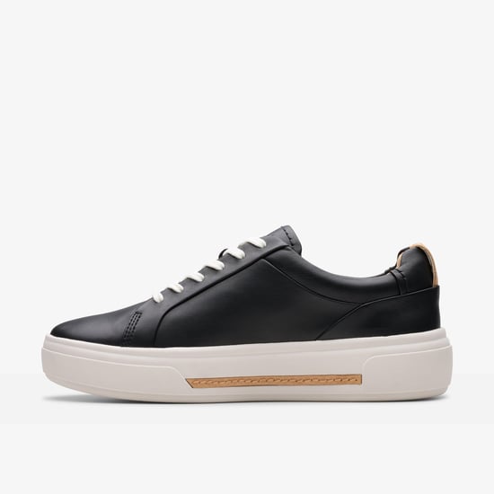Hollyhock Walk Zwarte Leren Sneakers - Image 3
