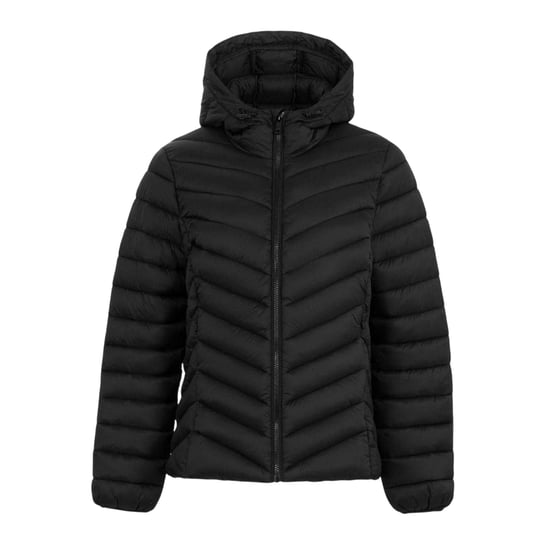 SoulCal Gevoerde jas met capuchon en bubbelpas voor dames (Zwart) - Image 2