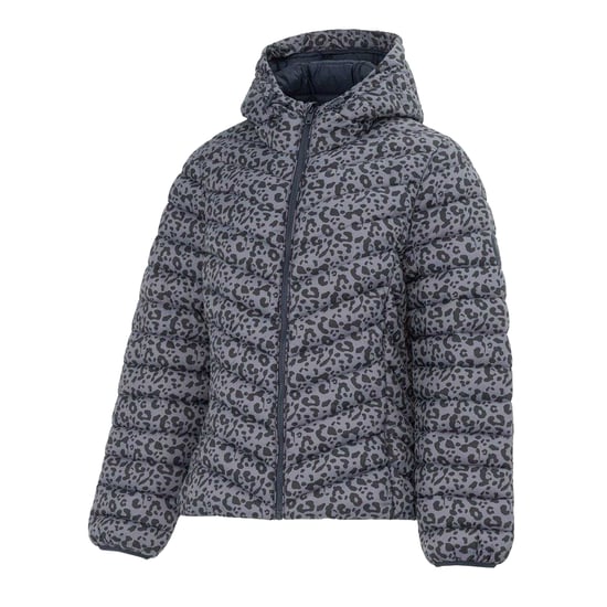 SoulCal Dames-pufferjas van nylon met bubbelpatroon en dierenprint (Grijs) - Image 3