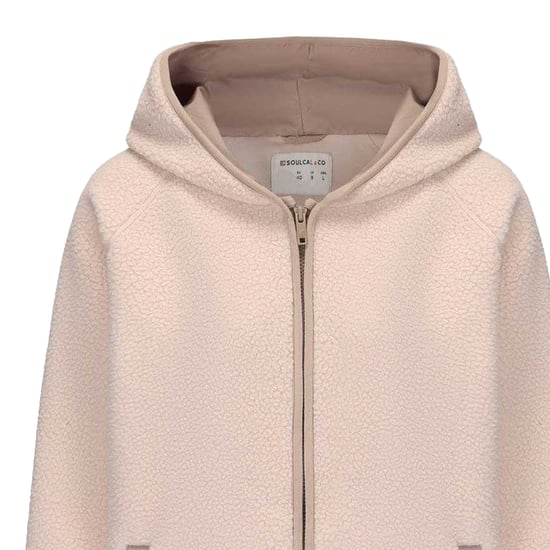 SoulCal Fleecejas voor dames met een relaxte pasvorm (Beige) - Image 3
