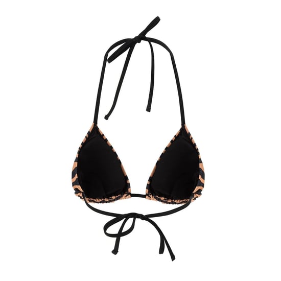 SoulCal Bikinitop voor dames met tijgerprint en strik aan de achterkant (Zwart/Bruin) - Image 2