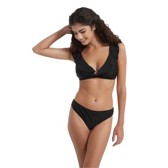 Be You Dames/Dames Frill Bikini Top (Zwart) - Image 1