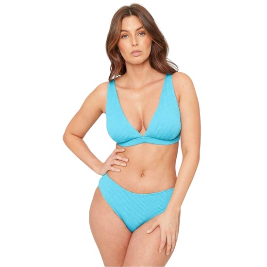 Be You Driehoekige bikinitop met textuur voor dames (Aqua) - Image 2