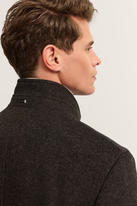 Bugatti Herren Staande kraagjas Modern Fit van een wolmix - Image 5