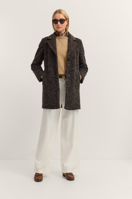 Bugatti Damen Korte jas met Flexcity Stretch in bouclé-kwaliteit - Image 4