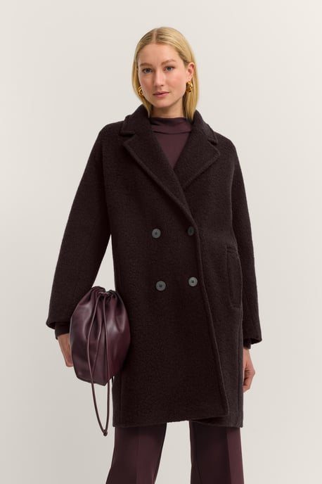 Bugatti Damen Wollen jas in regular fit en oversized look met reverskraag - Image 1