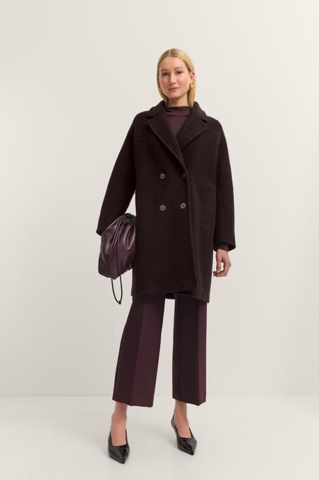 Bugatti Damen Wollen jas in regular fit en oversized look met reverskraag - Image 4
