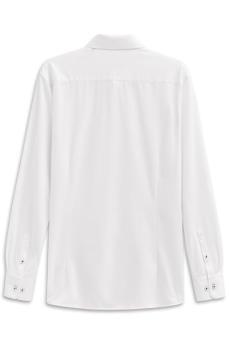 Bugatti Herren Vrijetijdsshirt met lange mouwen, Kent-kraag en stretchfunctie - Image 4