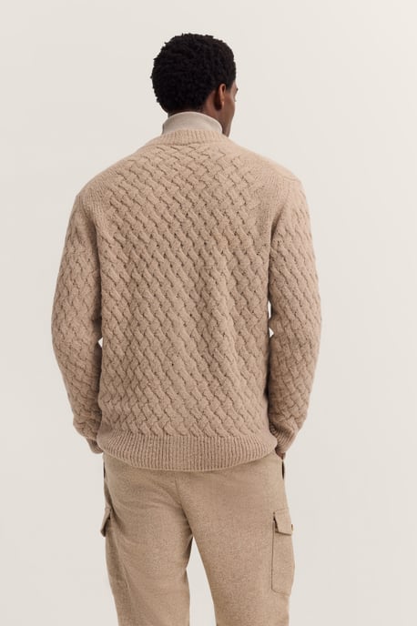 Bugatti Herren Vest met V-hals en vlechtlook - Image 2